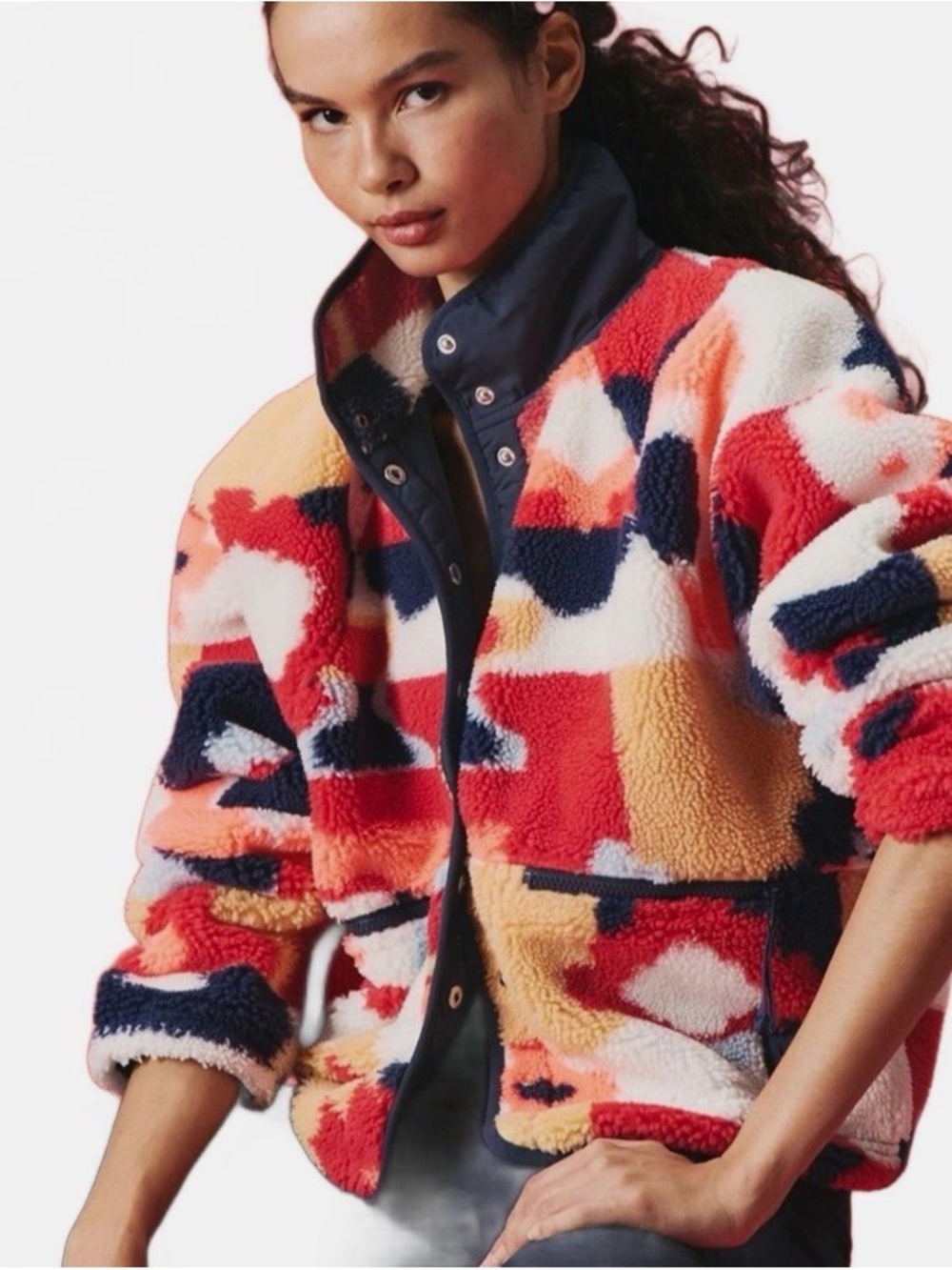 FP Movement Hit The Slopes Printed Fleece Jacket NWT S